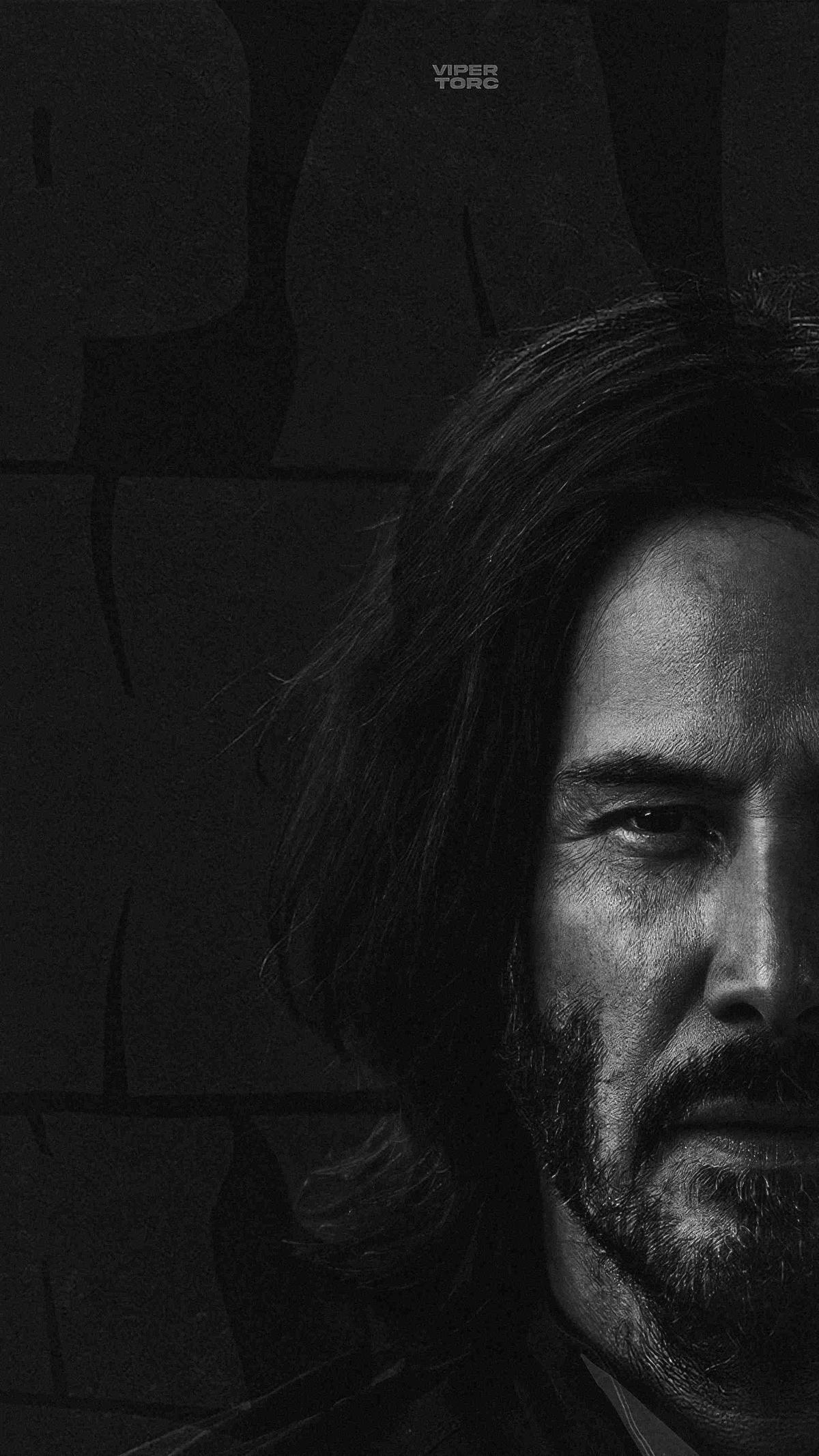 Download the Best John Wick HD Black and White Wallpaper for Your Mobile